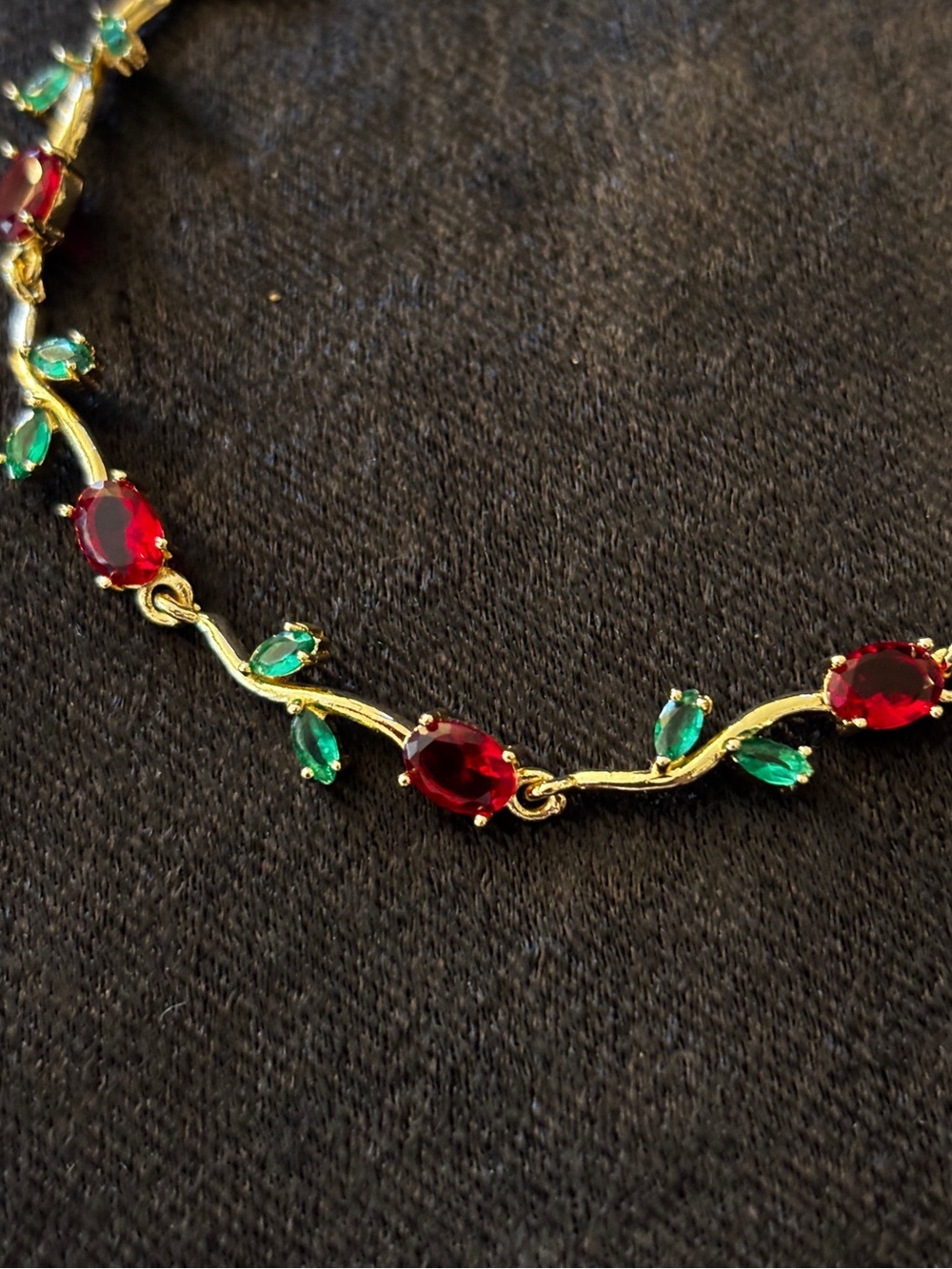 1.4mm Yellow Gold Rose-Inspired CZ Bracelet 8 in. - Picture 4 of 9